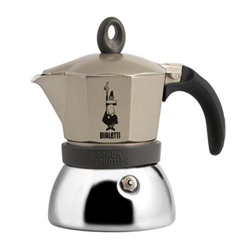 Bialetti Caffettiera Moka Induzione Light Gold 3 tazze
