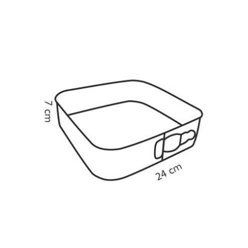 Tescoma - Tortiera Apribile Quadra 24 cm Delicia