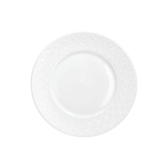 Tognana - Piatto dessert in porcellana linea Olimpia Margaret 19 cm bianco
