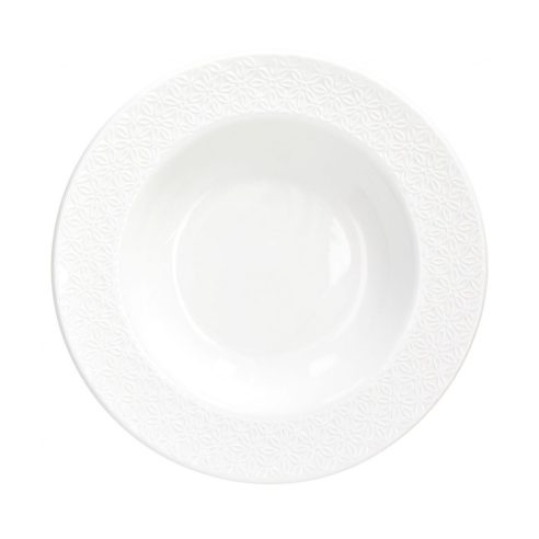 Tognana - Porcelain soup plate olimpia line Margaret 22 cm white