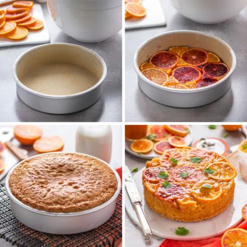 Decora - Teglia Tonda Professionale in Alluminio Anodizzato diametro 20xh10cm