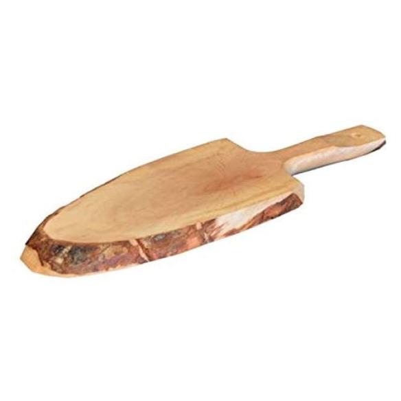 Tagliere tronco Meeting - Tagliere Corteccia con Manico in Legno 45x17 cm