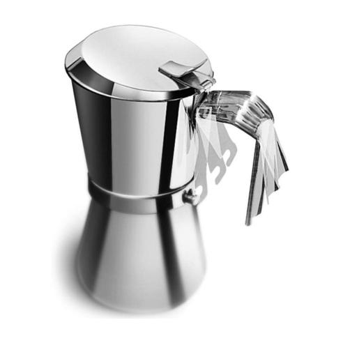 Giannini - Caffettiera Moka 6 tazze in Acciaio Inox induzione