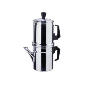 Neapolitan coffee maker Ilsa - Neapolitan Moka in Aluminum 3 cups