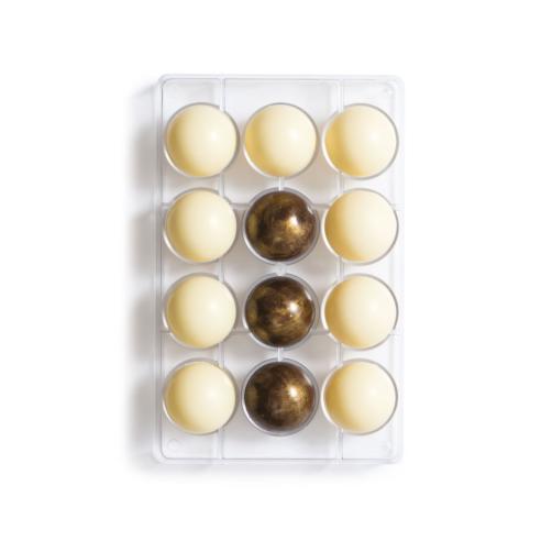 Decora - Stampo in Policarbonato per Cioccolatini Mezza Sfera 50 mm
