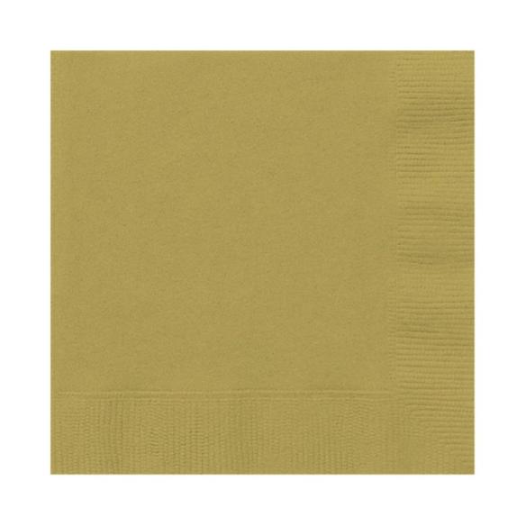 Tovaglioli di Carta Monouso 33x33 cm Oro 50 pezzi