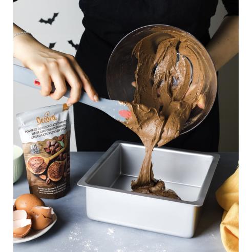 Decora - Teglia Quadrata Professionale in Alluminio Anodizzato 40x40xh7,5 cm