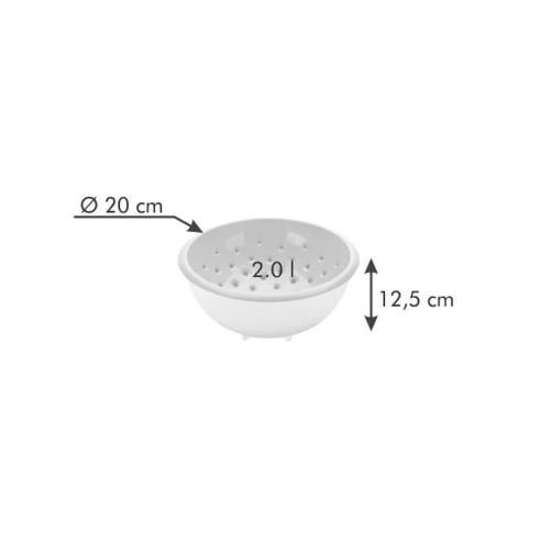 scolapasta Tescoma - Scolatutto con Ciotola Linea Vitamino 20 cm