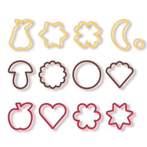 tagliapasta Tescoma - Set 13 Tagliabiscotti in Plastica Linea Delicia