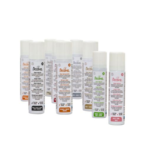Decora - Colorante Spray Alimentare Metallizzato Rubino 75 ml