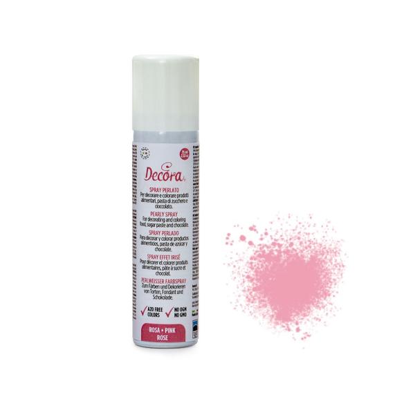 Decora - Colorante Spray Alimentare Metallizzato Rosa Gold 75 ml