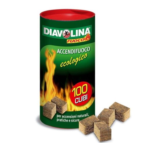 Diavolina - Accendifuoco Ecologica pz. 100 cubetti