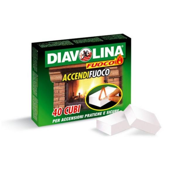 Diavolina - Accendifuoco pz. 40 Cubetti