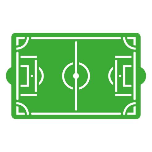 Dischi Decorativi Decora - Stencil per Torte Campo di Calcio 30 cm