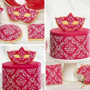 Fascia Decorativa Decora - Stencil per Torte Damascato 30 Cm 2