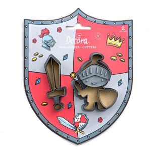 Tagliabiscotto Decora - Set 2 Tagliapasta Re in Plastica 2