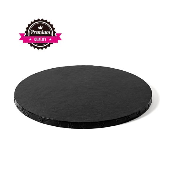 Decora - Sottotorta Rigido Tondo Nero 40 cm