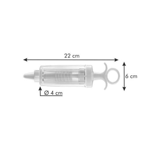 Tescoma - Siringa per Dolci con 8 Beccucci Linea Delicia