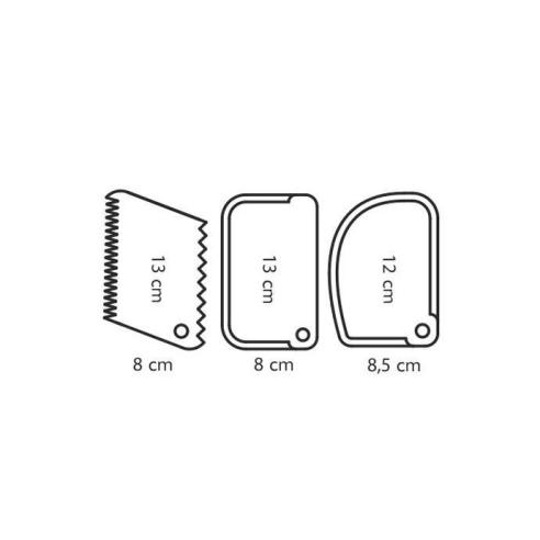 Tescoma - Set 3 Spatole in Plastica Linea Delicia